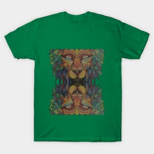 Tribal Lion Head T-Shirt